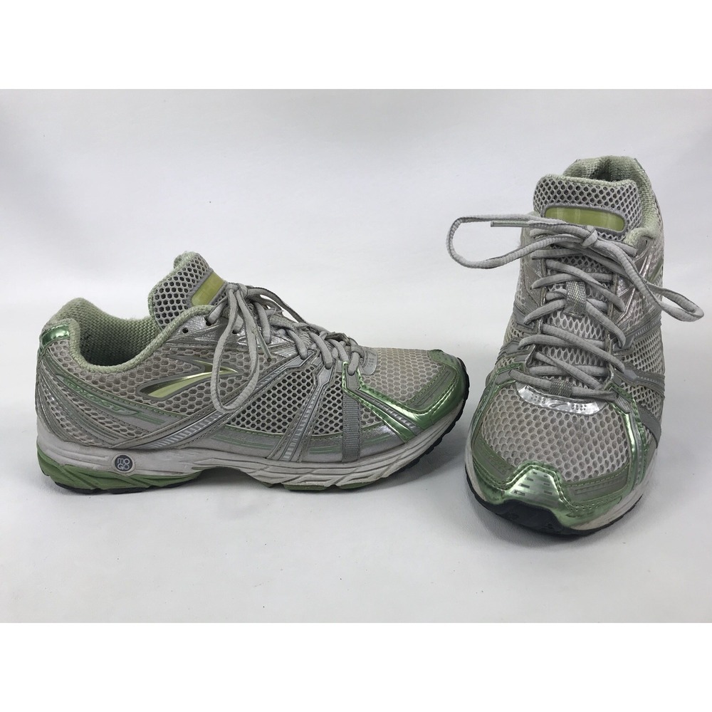 Brooks‎ Ghost Womens 8.5 B Green White Lace Up Running Training Shoes